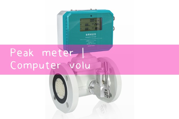 peak meter|magnetic flow meter